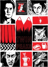 Poszter Twin Peaks Art Poster TV-sorozat David Lynch