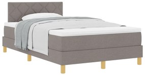 Boxspring ágy matraccal Topszínű 120x200 cm Szövet