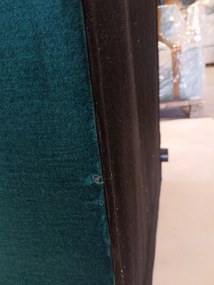 Akció Sötétzöld kihúzható sarokkanapé CAVELO, kétoldalas II. osztály