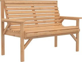 Outsunny 2 személyes fenyő kerti pad – lamellás, karfás és háttámlás, kertre, erkélyre, teraszra | Aosom