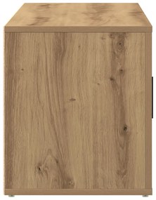 Televíziós Szekrény Mesterien Részletezett Tölgy 100x35x40 cm Mérnöki Fa