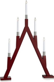 Piros karácsonyi fénydekoráció Bjurfors – Markslöjd