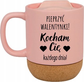 Bögre Rózsaszín Parafa Vicces Ajándék Valentin Nap Dugás Valentin Nap