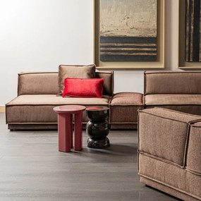 Fényes kerek tárolóasztal ø 40 cm Orivo – WOOOD