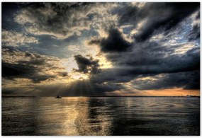 Poszterek 185x125 Naplemente a felhők között