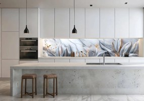 Wallplex konyhahátfal Aranyló Liliom (Méret: 60x300)