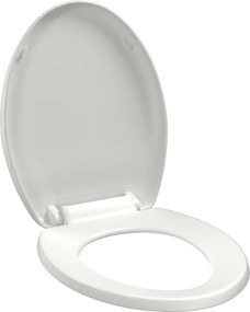 vidaXL fehér gyorsan szerelhető WC-ülőke lassan csukódó fedéllel