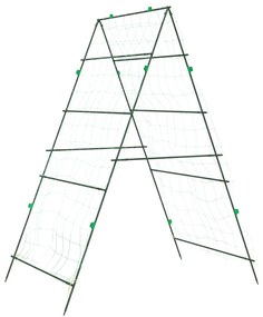 2 db A-alakú acél kerti rács kúszónövényekhez