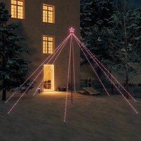 Kül- és beltéri színes karácsonyfa világítás 800 LED-del 5 m