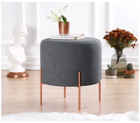 Sötétszürke puff Copper – Artie