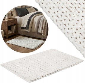 Fehér Hálószobaszőnyeg 50x80 cm Nedvszívó plüss mikroszálas