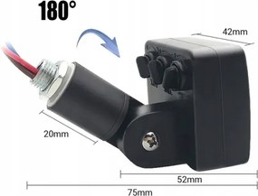 LED Kültéri reflektor érzékelővel LED/20W/230V 4000K IP65 fekete