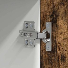 Függő szekrény Riga Füstölt tölgy és fehér 50 x 31 x 100 cm