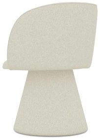 Krémszínű kárpitozott étkezőfotel Maia – Makamii