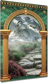 Vászonkép 40x60 Hegyi kilátás Tájkép Köd