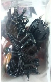 8 méter LED Karácsonyi Füzér Biztonságos Kültéri 220V Adapterrel Időzítő 8 Villogási Mód Fényfüzér Hideg fehér