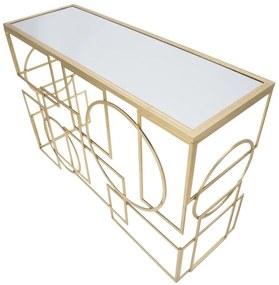 Aranyszínű konzolasztal 41x120 cm Marie – Mauro Ferretti