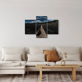 Egy kép a fa útról alkonyatkor (90x60 cm)