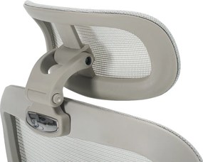 Irodai szék, világosszürke/szürke, teherbírás 150 kg, ERMEN