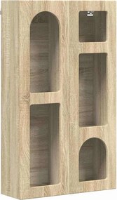 vidaXL Függő szekrény polcokkal Sonoma tölgy 59 x 20 x 100 cm Faanyag
