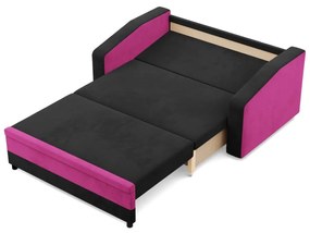 Hewlet kanapé, szövet anyag, fekete - rózsaszín