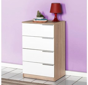 Adore Furniture Szekrény 89x55 cm barna/fehér AD0107