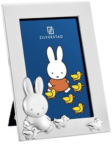 Ezüstszínű fém álló képkeret 7x10 cm Miffy – Zilverstad