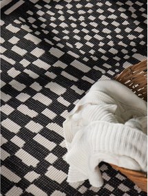 Fekete-krémszínű kültéri-beltéri szőnyeg 160x230 cm Haringey Barkham – Ted Baker