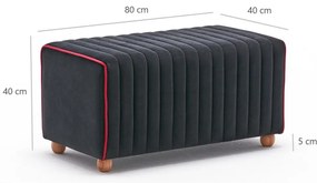 Mabel Puf Black zsámoly