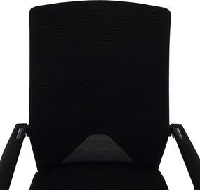 Tárgyalószék, fekete, RAVIL