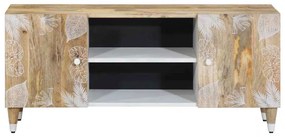 tömör mangófa TV-szekrény 105x33,5x46 cm