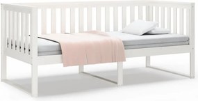 vidaXL fehér tömör fenyőfa kanapéágy matrac nélkül 90 x 200 cm