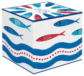 Szardínia hal mintás porcelán bögre 2203SARB