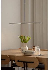 Ezüstszínű fém LED függőlámpa fém búrával Omni Ceiling – UMAGE