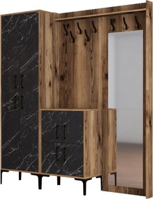 Berlin ABC - Walnut, Black Marble