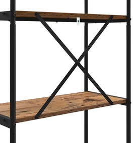 Könyvespolc Régi fa 60 x 30 x 109 cm Faanyag