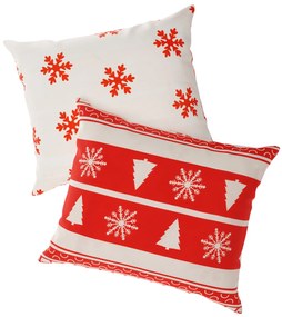 2 darab párnahuzat szett KARÁCSONYI SZARVAS ÉS FENYŐFA 40x50 cm