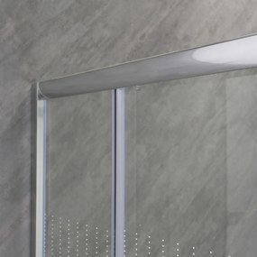 Spirit Mátrix 80x80 cm-es szögletes zuhanykabin, erősített akril zuhanytálcával