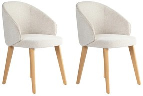 Bentley White and Light Oak étkezőszék szett, 2 db