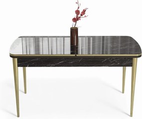 Nira - Black Marble, Gold