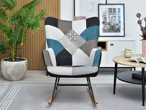 Fotel Sibyla (patchwork + fekete bükk). Akció -15%. 1110396