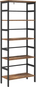 vidaXL Könyvespolc Öreg fa 60 x 29,5 x 149 cm Faanyag