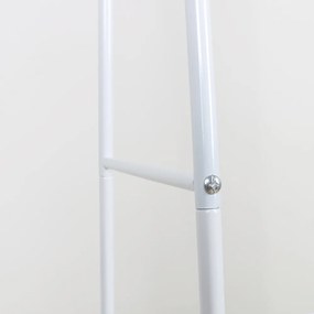 Ruhaállvány polcokkal, fehér, RETOR