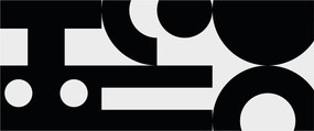 Kép - Geometriai absztrakció N⁰3 (120x50 cm)