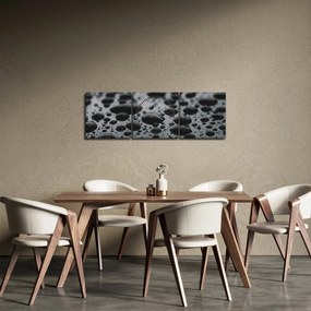 A vízcseppek képe (órával) (90x30 cm)
