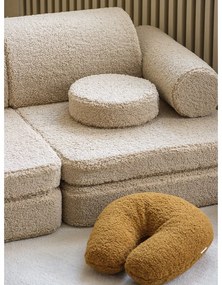Világosbarna buklé gyerek kanapé 132 cm Settee – Wigiwama