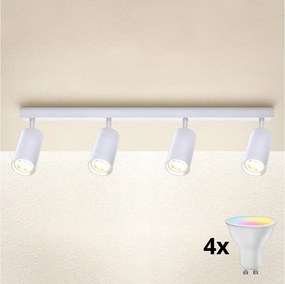 Brilagi - LED RGBW dimmelhető spotlámpa SELE 4xGU10/6W/230V 3000K fehér