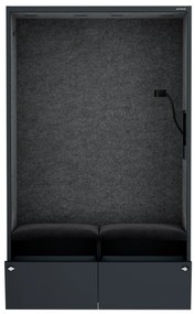 Sally 1150mm korpus Antracytowy - siedzisko Ciemnoszary