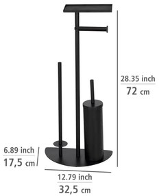 WENKO 26060100 - WC szett COSENZA 32,5x72 cm fekete