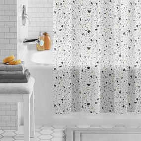Zuhanyfüggöny - TERRAZZO - Impregnált textil - 180 x 200 cm